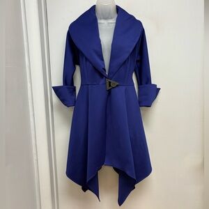 IC by Connie K Royal Blue Draped Jacket / Coatigan – Size Small (NWT)